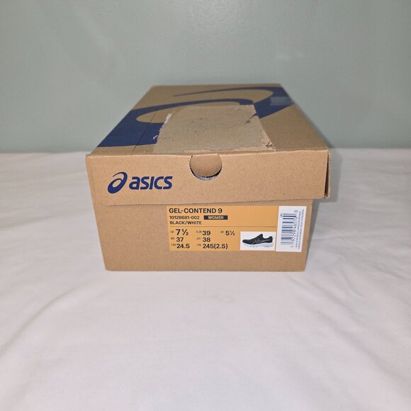 Asics Gel-Contend 9, Women's Size 7.5, Black/White, New in Box - Picture 8 of 9
